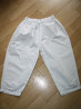 Брючки летние белые с вышивкой