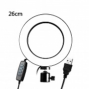 Кольцевая светодиодная лампа LED Ring 26 см Пульт ДЕРЖАТЕЛЬ НА ТЕЛЕФОН БЕЗ ШТАТИВА