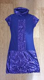 Фиолетовое платье-туника 152
