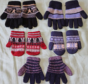 Перчатки, варежки на зиму от 3 до 12 лет