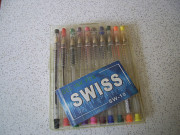 Ручки гелевые в наборе ( пустые) фирма SWISS