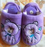 Тапочки фиолетовые, подходят на р23-24, б.у