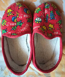 Тапочки красные, р.24, б.у