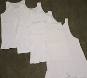 Майки белые под рубашку 4шт. р.146-158