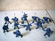 Фигурки воинов - 10 штук