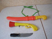 Набор оружия для пирата ,разбойника из СССР