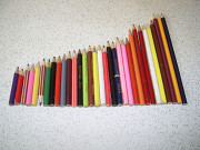 Карандаши цветные - 35 шт ( продажа лотом)