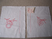 Салфетки новогодние для вышивки - 2 шт ( лотом продажа)