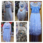 Костюм платье Эльза со шлейфом, диадема, брошка, бу.