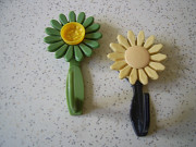 Вешалка крючок "Ромашка" - 2 шт