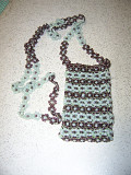 Сумочка для мобильника ручная работа ( бисер) .