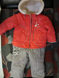 Комбинезон, шубка и штанишки б/у
