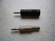 Штекер для аудио кабеля и переходник