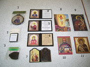 Церковная утварь - иконы,ладанки .... Новые