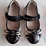 Туфли черные на девочку Fashion, р.29, б.у