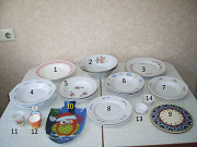 Столовая посуда - салатники ,тарелки ,солонки и т.д.