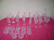 Рюмки,фужеры, бокалы - хрусталь