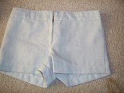 Шорты для девочек ткань - лен цвет - нежно-голубой