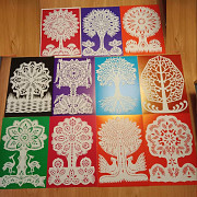 Вытынанки вышивка изонить