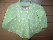 Платье зеленое материал - фланель