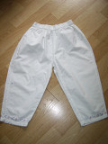 Брючки летние белые с вышивкой