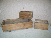 Ящики деревянные для цветов ( продажа лотом).