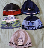 Шапки демисезон от6 до12 лет