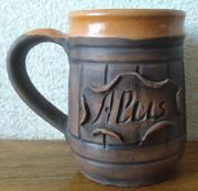 Кружка для пива (латвийская керамика, 600 мл)