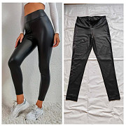 Леггинсы лосины PRIMARK женские под кожу.