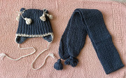 Шапка + шарфик от 6 мес. до 2-х лет