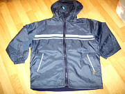 Куртка деми на флисе рост - 134 с капюшоном