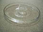 Подставка стеклянная от графина - насоса для алкоголя ГДР