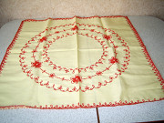 Салфетка льняная с вышивкой