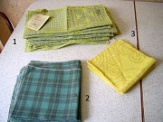 Салфетки сервировочные льняные - 3х видов