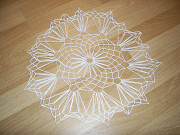 Салфетка диаметр -35 см. Ручная работа.