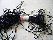 Нитки для вышивания черные шелковые