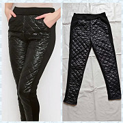 Утепленные стеганые леггинсы