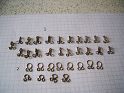 Крючки бельевые белые ( металл) - 21 шт