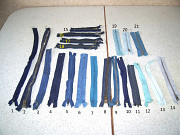 Молнии разные - лот 10