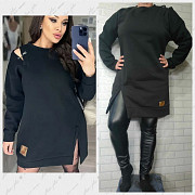 Платье туника теплое на флисе