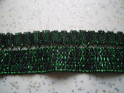 Тесьма с люрексом ( зеленая)