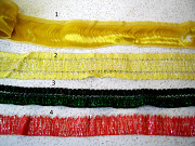 Тесьма с люрексом и бахрома