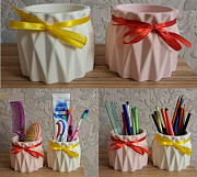 Ваза-кашпо, новая, изделие выполнено из гипса