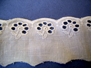 Тесьма с вышивкой Ришелье хлопок из СССР - лот 3