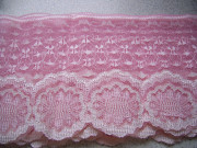 Кружево розовое